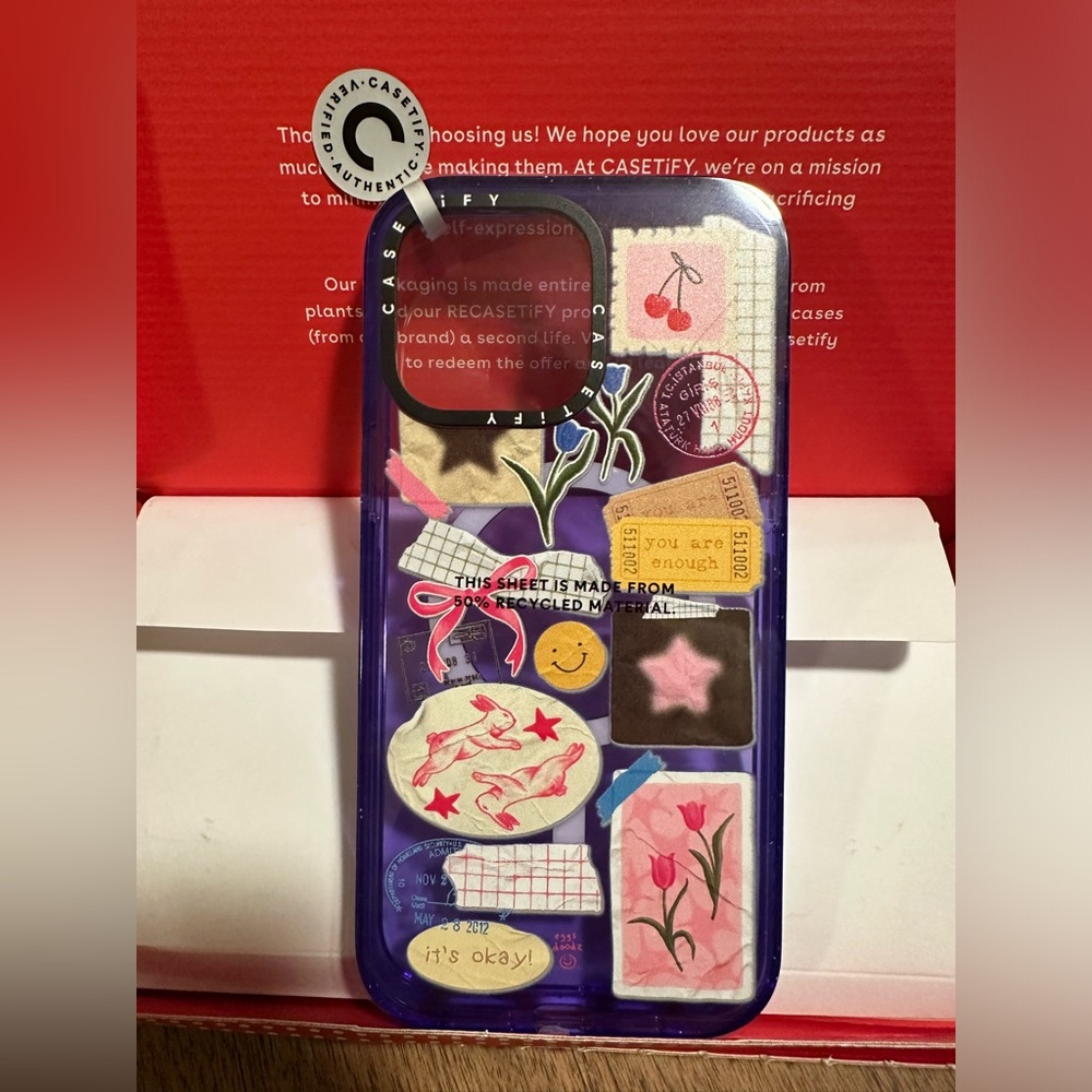 Casetify NEW never used peri purple iPhone 14 Pro Max case. MagSafe compatible.